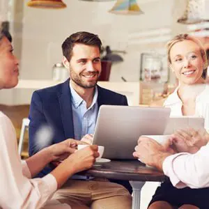 Business People at a conference